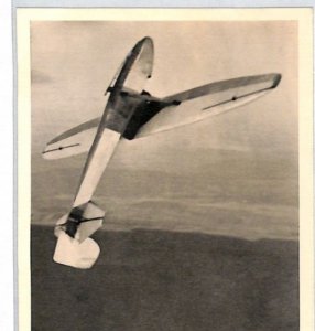 GERMANY GLIDER Aviation 1935 RP Postcard WOLF HIRTH *LOOPING* {ex Slater}PG34