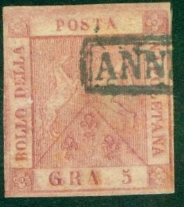 ITALIAN STATE- TWO SICILIES 4a USED (RL) 4822 CV $67.50 BIN $30.00