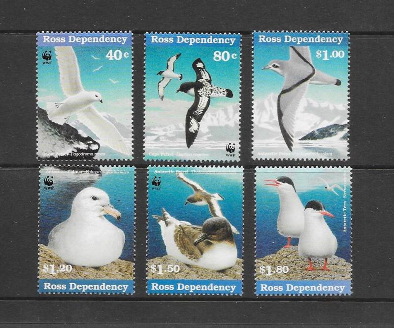 BIRDS - ROSS DEPENDENCY  #L43-8  WWF   MNH