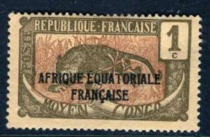 Middle Congo; 1924: Sc. # 23; *-/MHH Single Stamp