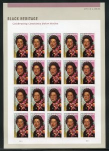 UNITED STATES CONSTANCE BAKER MOTLEY SHEET OF 20 FOREVER STAMPS MINT NH