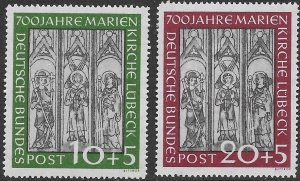 Germany B-316-17   1951  set  2  VF  NH