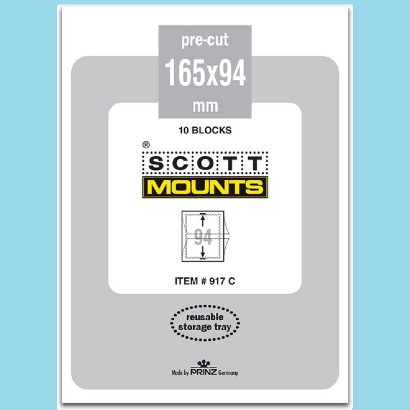 Scott Mounts Clear 165/94, 1 Pgk. 10ea. (00917C)*