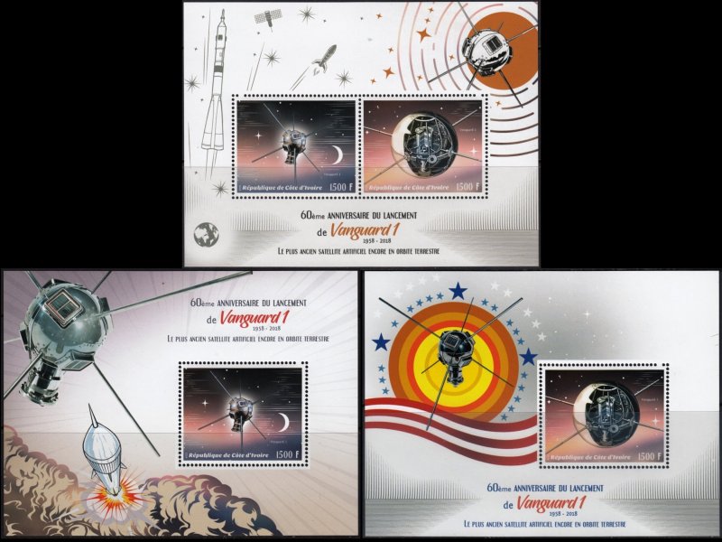 IVORY COAST 2018 SPACE VANGUARD ESPACE RAUMFAHRT [#1826P]