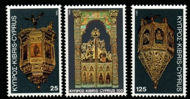 CYPRUS SG564/6 1980 CHRISTMAS MNH