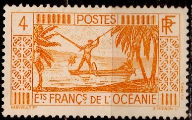 French Polynesia: 1939: Sc. # 83; MH Single Stamp