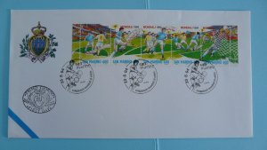football world cup 1994 se-tenant stamps FDC San Marino