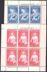 1962 NEW ZEALAND Health Stamps in Blocks of 6  SG 815/816  MNH/**