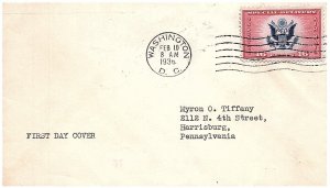 1936 CE2 First Day Cover scv $20.00 less 70%=$6.00