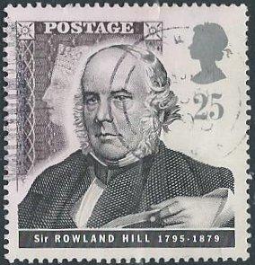 Great Britain 1626 (used) 25p the older Sir Rowland Hill (1995)