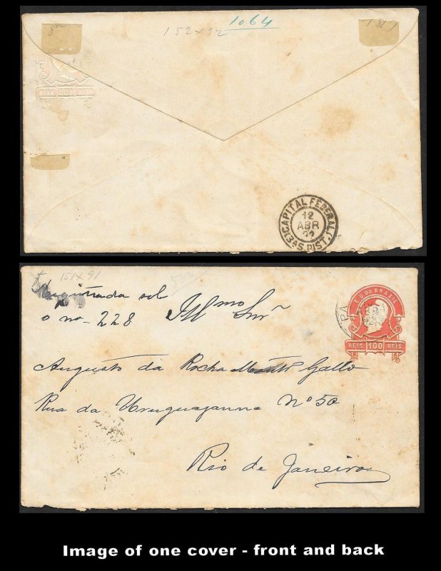 BRAZIL (115+ Pcs) Very Old Postal Stationery Collection c1880s to 1930s