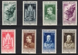 Vatican City 47-54 Set MNH*