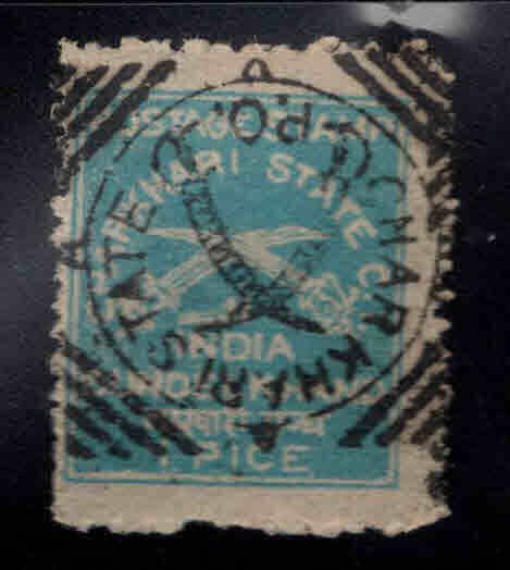 India - Charkhari Feudatory state  Scott 10 Used