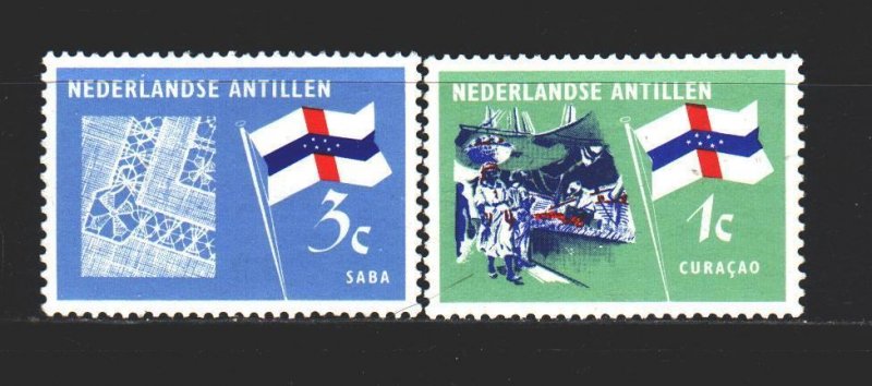 Antilles. 1965. 152-53 from the series. Flags. MNH.