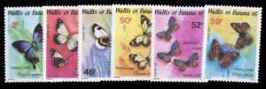 French Colonies, Wallis & Fetuna #347-352 Cat$10.50, 1987 Butterflies, comple...