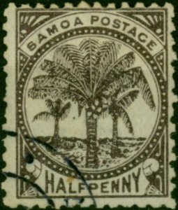 Samoa 1890 1/2d Purple-Brown SG34 V.F.U