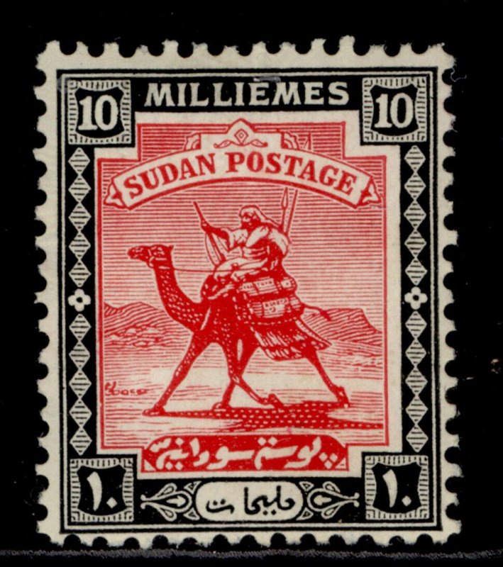 SUDAN GV SG35, 10m carmine & black, M MINT.