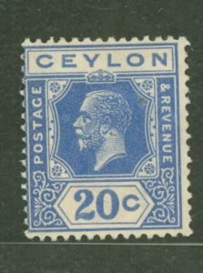 Ceylon #237 Unused Single