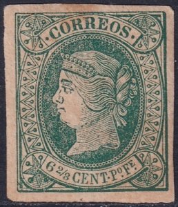 Philippines 1864 Sc 22 MH* toned