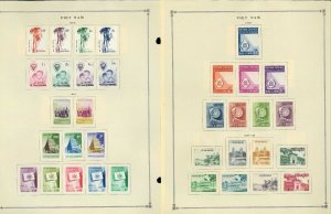 Viet Nam 1956-1975 M&U Hinged on 20 Scott International Pages.