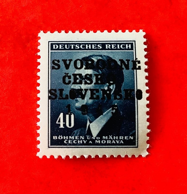 Local liberation overprint - “Praha Vokovice”. - Issued : 1945