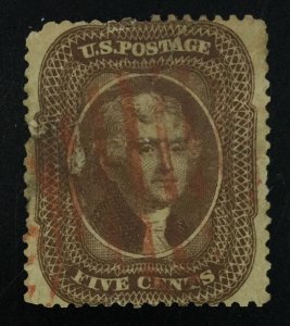 MOMEN: US STAMPS #30 USED LOT #50895