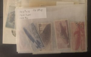 Lot of International Stamps In Glass Scenes Some Have Nice Value