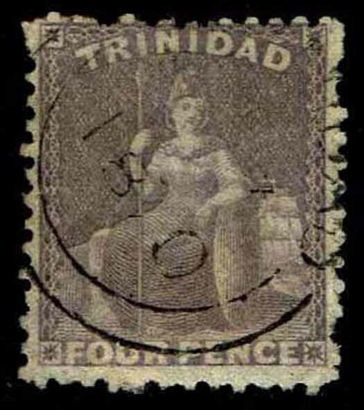 1864-72 Trinidad #50 Britannia Watermark 1 - Used - VF - CV$21.00 (ESP#3281)