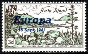 1961 Cinderella Herm Island Europa Overprints Set/6 MNH