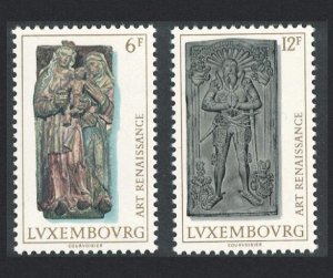 Luxembourg Renaissance Art 2v 1976 MNH SC#591-592 SG#973-974 MI#933-934