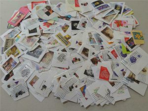 200+ Assorted Forever Stamps Used on Paper Commemorative Only, Variety of Issues