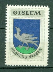 Denmark. 1940/42 Poster Stamp. MNH. Coats Of Arms: District: Gislum. Eagle.