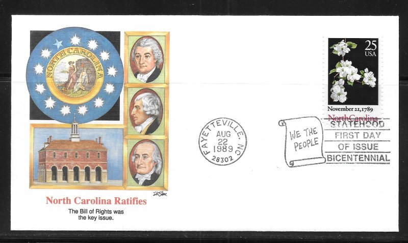 United States 2347 North Carolina Fleetwood First Day Cover FDC (z2)