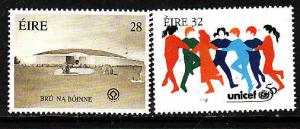 Ireland-Sc#1006-7-unused NH set-UNICEF-UNESCO-1996-