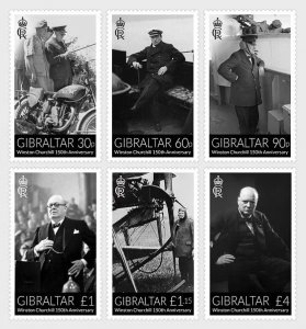 Gibraltar - Postfris/MNH - Complete set 150 years Winston Churchill 2024