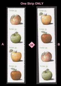 US 4727-4730 4730a Apples 33c strip set (4 stamps) MNH 2013