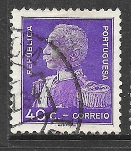 Portugal 556: 40c President Carmona, used, F-VF