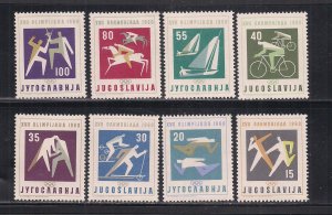 YUGOSLAVIA SC# 564-71  FVF/MNH  1960