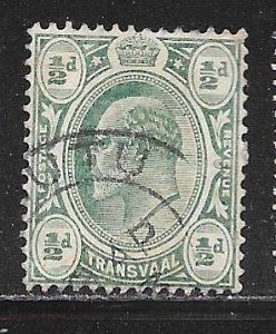 Transvaal 281: 1/2d Edward VII, used, F-VF