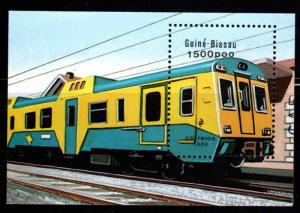 Guinea Bissau Scott 802 MNH** train mini-sheet