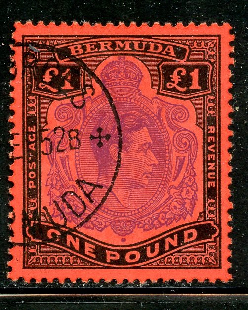 Bermuda # 128, Used. CV $ 62.50.