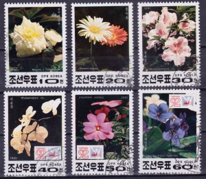 North Korea, 1991,Flora, Youth Stamp Expo - Canada 92, Mi#3241-46, used/cto