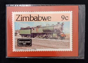 D)1984, ZIMBABWE, STAMP, LOCOMOTIVES, 4-4-0 CLASS 9, 1918, MNH