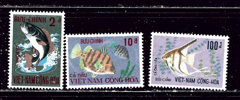 South Vietnam 402-04 MNH 1971 Fish