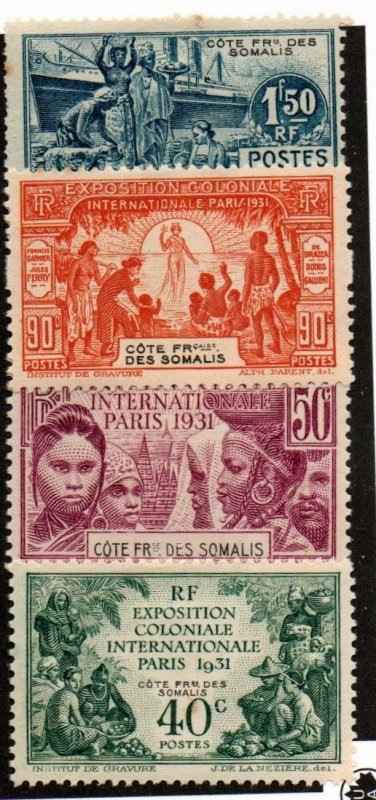 Somali Coast 135-138 Set Mint hinged