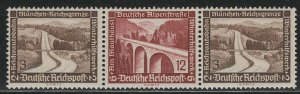 Germany Scott # B93 (2), B98, mint hr, se-tenant, Mi# W116