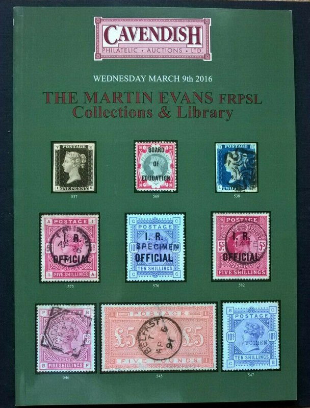 Auction Catalog MARTIN EVANS Collections & Library GB Postal History Parcel Post