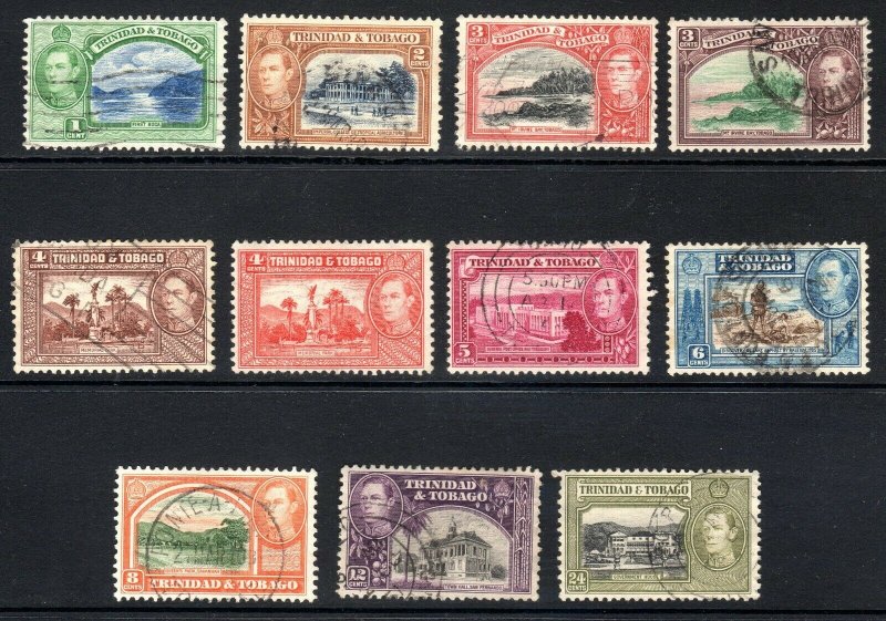 TRINIDAD  AND TOBAGO  --  1938-44  --SG 246-253--      used  cv £10+