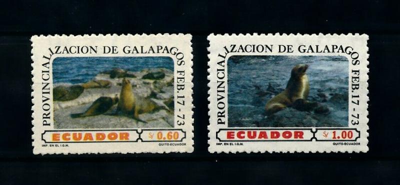 [99698] Ecuador 1973 Marine Life Seals From set MNH