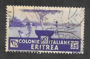 Eritrea Scott #163 Used 35c Pastoral scene stamp 2015 CV $10.00